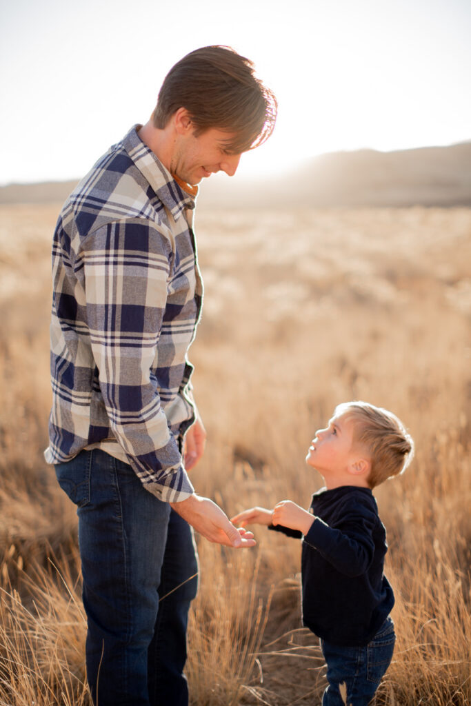 Wyatt and our oldest son pictured in Colorado 