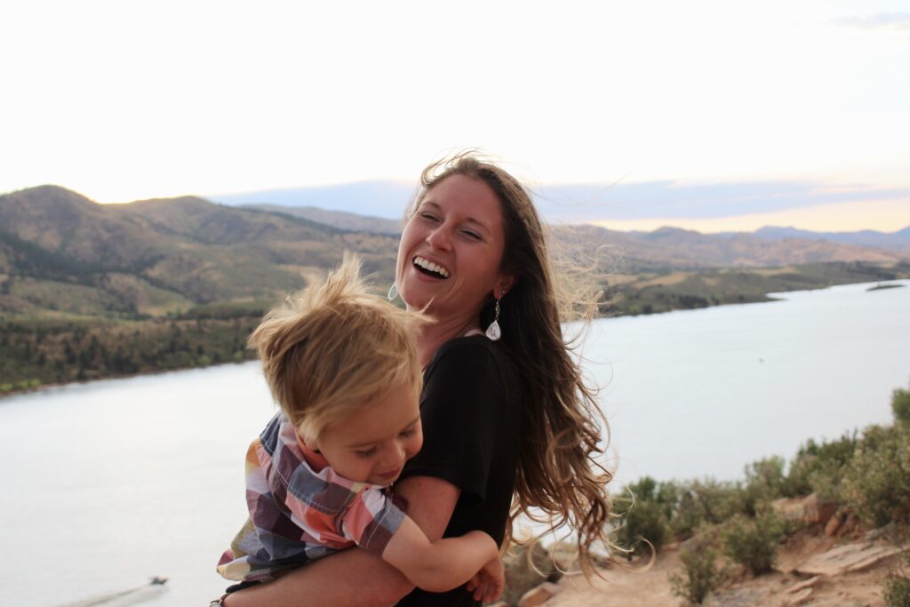 My oldest son and I at horse tooth reservoir, Fort Collins CO. Our old home.