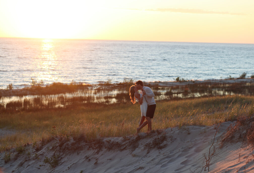 Wyatt and Jessi near Lake Michigan