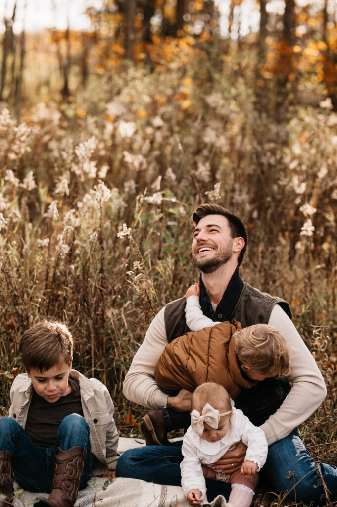 Wyatt and his three children 